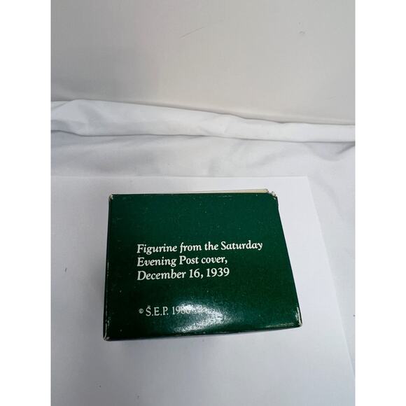 Gorham Norman Rockwell Santa Christmas Planning His Visit 1980 Figurine New - Picture 4 of 6